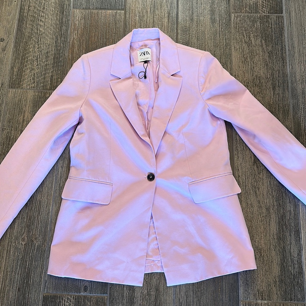 Light pink Zara blazer size Small